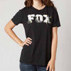 Fox womens Aimless Relaxed black crew-neck tee - AZ3FOX13476001S