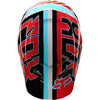 Fox adult V1 Falcon ECE offroad/dirt helmet in grey and red colourway