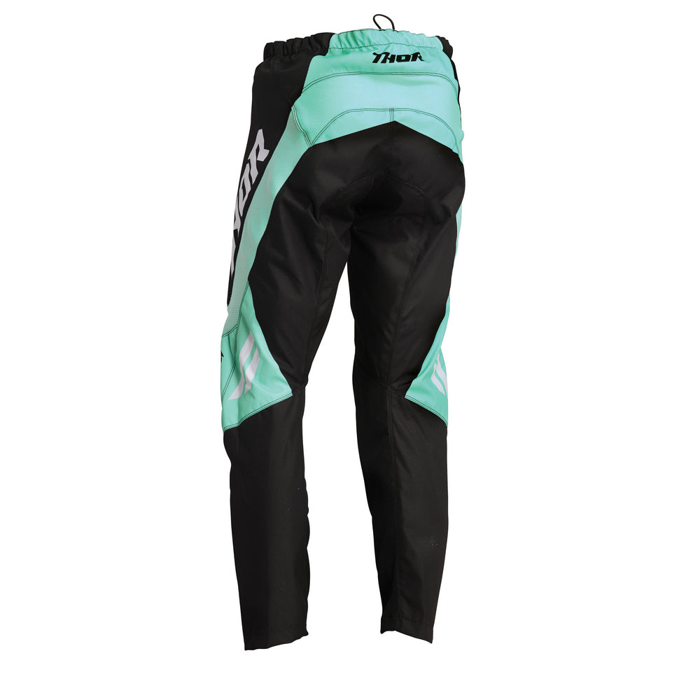 THOR MX PANT S22 SECTOR YOUTH CHEV BLACK/MINT