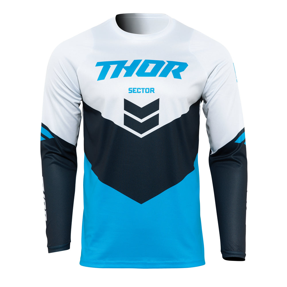 THOR MX JERSEY S22 SECTOR CHEVRON BLUE/MIT