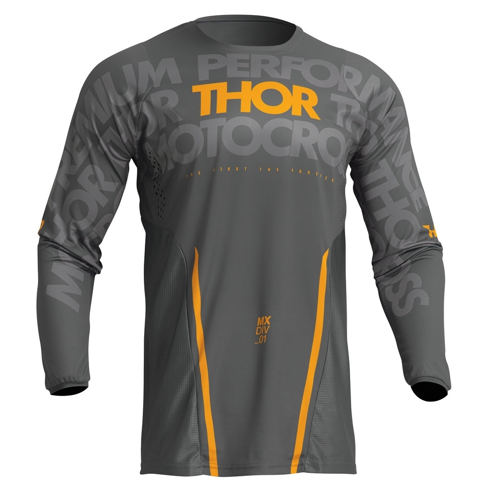JERSEY S23 THOR MX PULSE MONO GRAY/YELLOW