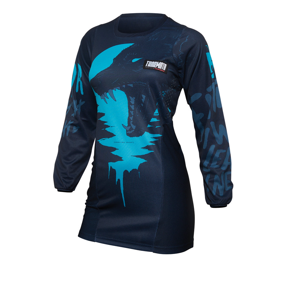 THOR MX JERSEY S22 PULSE WOMEN MN/AQUA