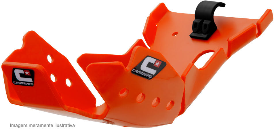 SKID PLATE CROSSPRO EC DTC ENDURO PLASTIC  KTM 250EXCF 14-15 ORANGE