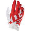Fox Shiv Airline adult offroad/dirt gloves in red and white colourway