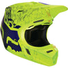 Fox adult V3 Cauz yellow offroad/dirt helmet
