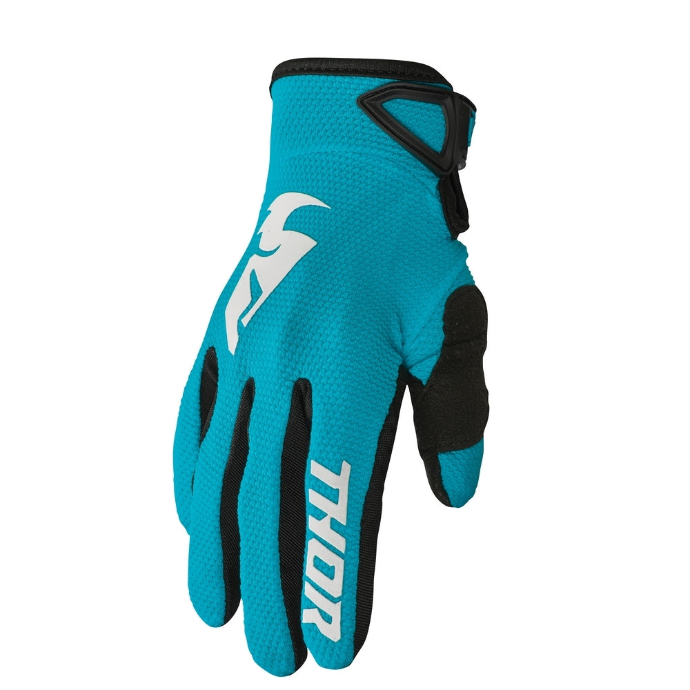 GLOVE S23 THOR MX SECTOR WOMEN AQUA/WHITE