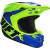 Shift adult V1 Assault Race helmet in yellow and blue
