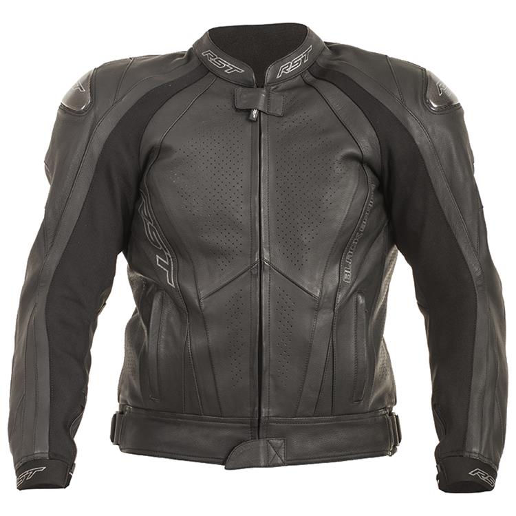 RST Black Series 2 leather jacket back
