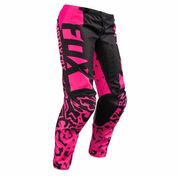 Fox 180 youth girl's offroad/dirt pants in black and pink colourway