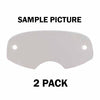 SAMPLE PICTURE - lens shield kits are available for the Oakley Mayhem Pro MX goggles (OA-101-349-001), Front Line MX goggles (OA-102-597-001) and Airbrake (OA-02-499)