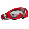 Scott Tyrant red goggles with works clear lens