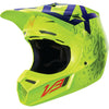 Fox adult V3 Cauz yellow offroad/dirt helmet