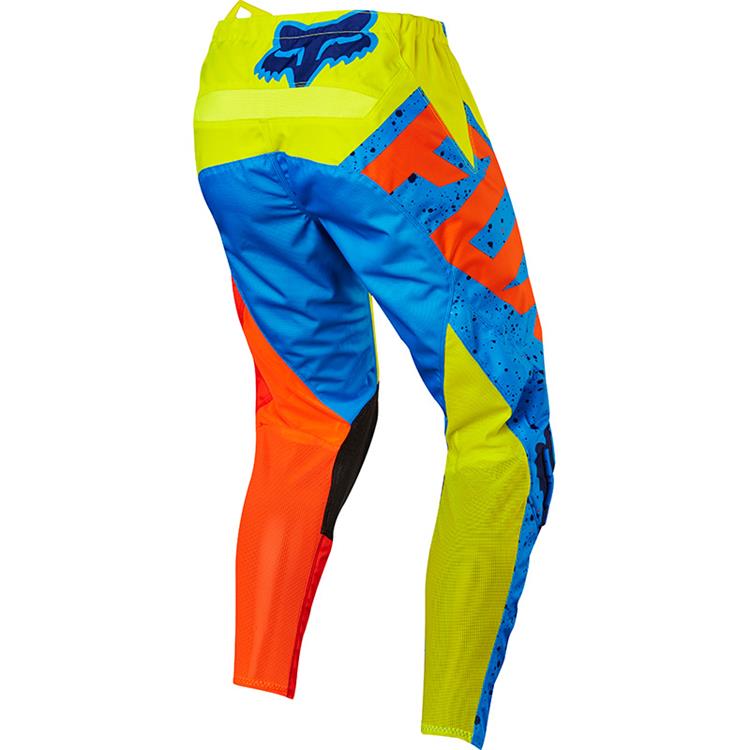 Fox youth 180 Nirv offroad/dirt pants in yellow and blue colourway