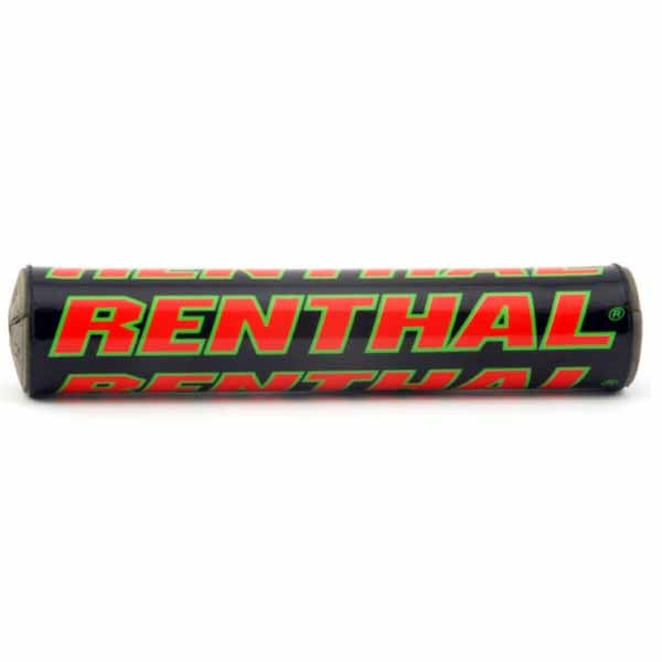 Renthal Team Issue SX barpad (240mm long) in black/red/green - RE-P272