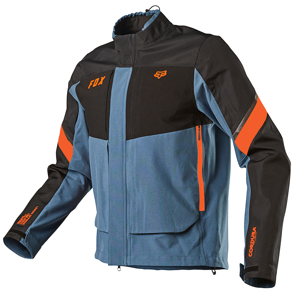 FOX LEGION DOWNPOUR JACKET BLUE STEEL Cycletreads