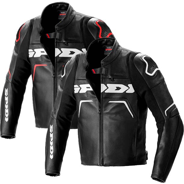 Spidi SPORT WARRIOR P PRO Motorcycle Leather Suit - Black Red