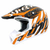 THH TX-12 Black and Orange Strip Helmet