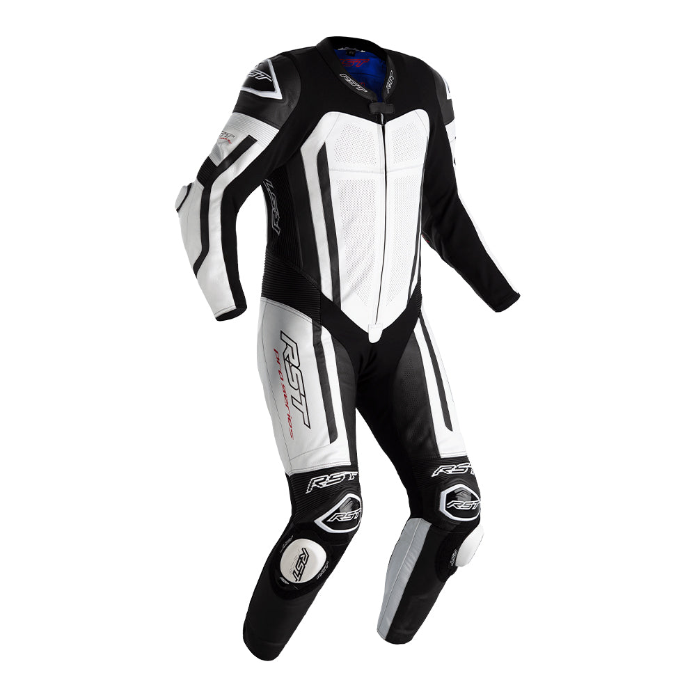 RST PRO SERIES EVO AIRBAG CE 1-PC SUIT [WHITE BLAC