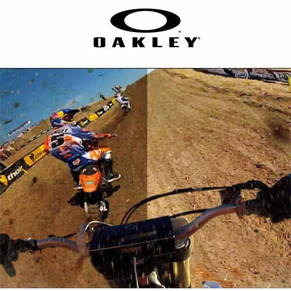 See the difference between riding with Oakley Prizm lens goggles and without them