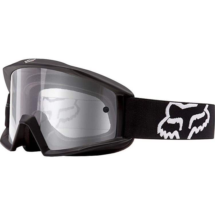 Fox Main goggles in matte black colourway with clear lens