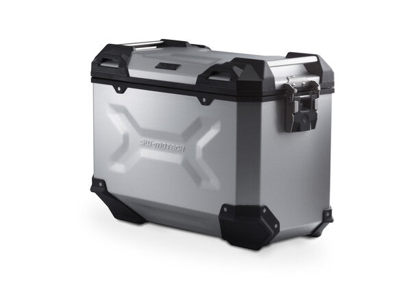 TRAX ADVENTURE SIDE CASE RIGHT SW MOTECH ALUMINUM  45L SILVER