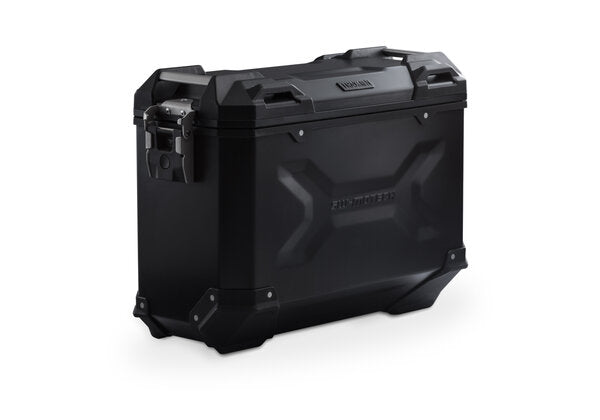 TRAX ADV SIDE CASE LEFT SW MOTECH MEDIUM ALUMINUM 37L BLACK