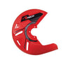 DISC GUARD RTECH SUITABLE FOR STD OR OVERSIZE DISC REQUIRES MOUNTING KIT SOLD SEPARATELY RED