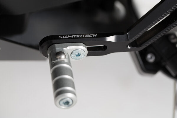 SW MOTECH GEAR LEVER CNC ALUMINIUM STOCK HARDCOAT FINISHED TWO PIECE LEVER INFINITE ADJUSTABILITY