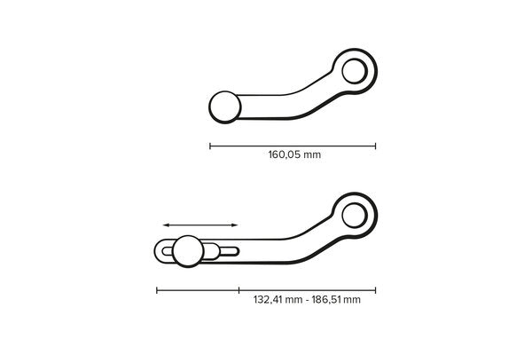 SW MOTECH GEAR LEVER CNC ALUMINIUM STOCK HARDCOAT FINISHED TWO PIECE LEVER INFINITE ADJUSTABILITY