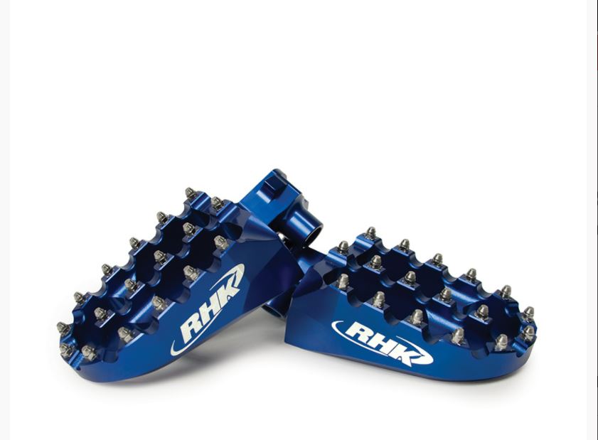 FOOTPEGS RHK YAMAHA BLUE YZ125 YZ250 YZ250F YZ250FX YZ426F YZ450F YZ450FX WR250F WR426F WR450F 99-20