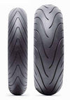 The Front and Rear Michelin Pilot Road 2 Tyres combine soft rubber shoulders with a hard rubber tread centre and is intended for road and touring bikes