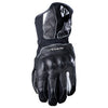 Five women's WFX Skin waterproof gloves - shown in black and white colourway