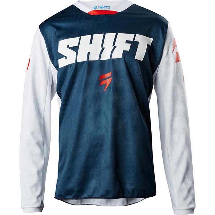 Shift adult Whit3 Label Ninety Seven offroad/dirt jersey in navy colourway
