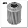 Champion X312 Cartridge Oil Filter - 56.5 wide, 74 high with by-pass