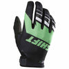 Shift Assault offroad/dirt gloves in green colourway