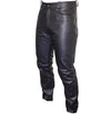 Neo men's leather jeans - unhemmed at the bottom to enable the rider to cut to the length they want