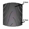 Michelin Pilot Road 2 Rear Tyre - The gradual increase in the width of the grooves running from the centre to the shoulder helps evactuate water faster and ensures contact with the ground