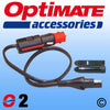 TM-SAE72 - Optimate 02 Cig/DIN Plug - 92 OptiMate SAE to Cigarett Lighter / DIN Plug Lead - the plug has a twist-off adaptor, fits DIN plug or cigarette lighter sockets. Comes with waterproof sealing shroud.