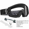 The Scott Recoil goggle system in black