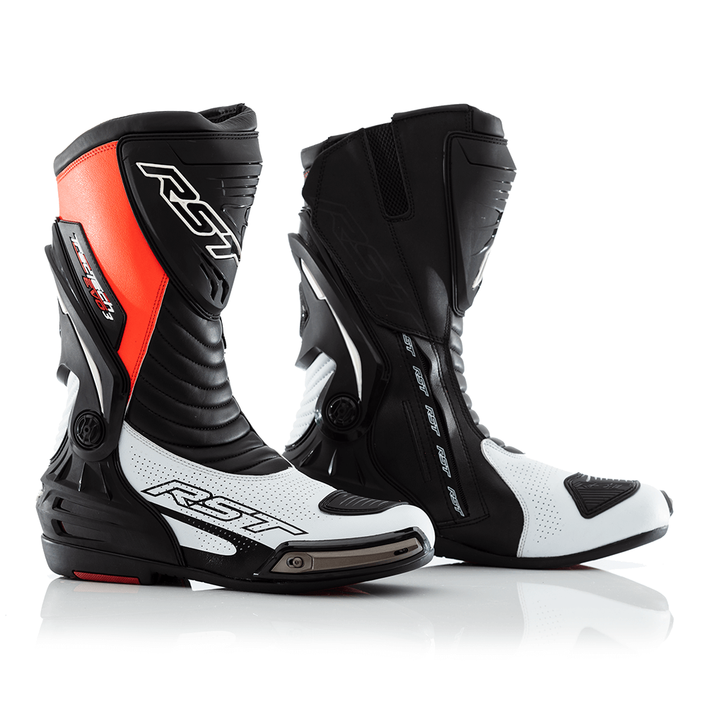 RST TRACTECH EVO 3 SPORT BOOT [WHITE/FLO RED] – Cycletreads