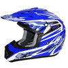 THH Blue and White Bolt TX12 helmet