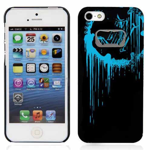 Moto Mayhem Iphone case with inbuilt bottle opener (available in either blue or pink/purple) for either IPhone 4/4S or IPhone 5/5S