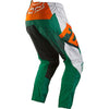 Fox kids' 180 Vandal offroad/dirt pants in green and orange colourway