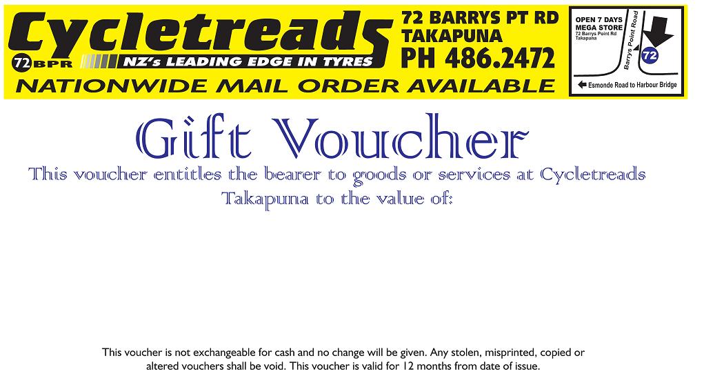 Cycletreads Gift Voucher