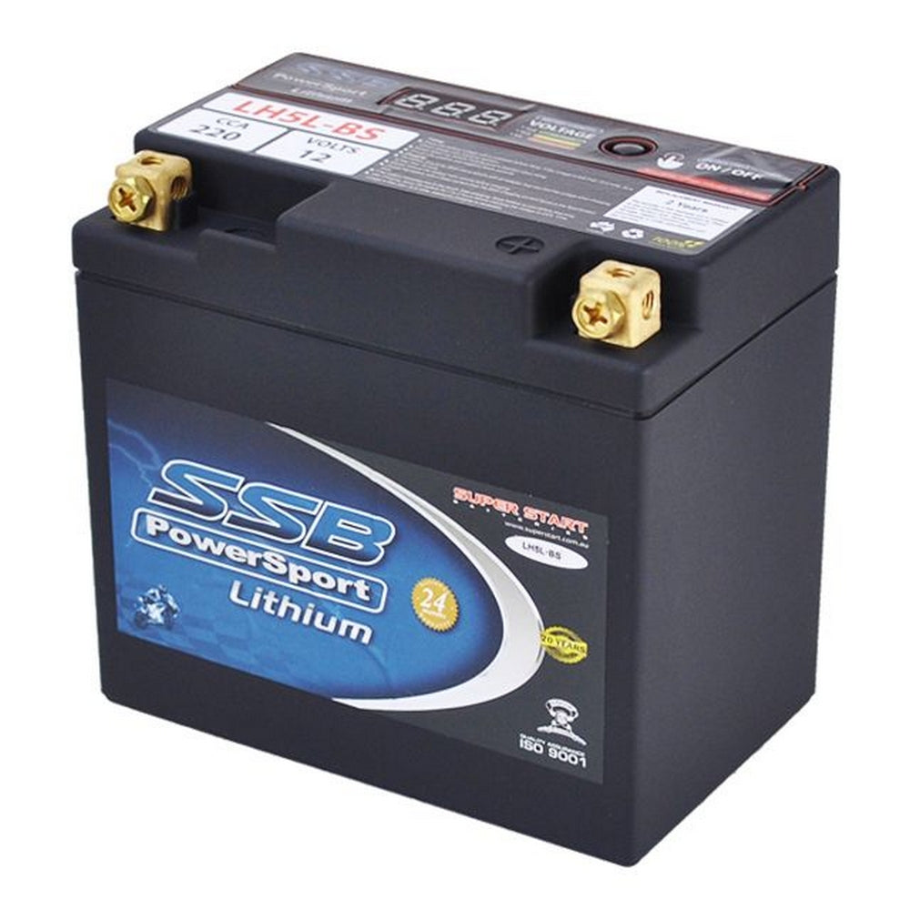 MOTORCYCLE AND POWERSPORTS BATTERY 12V 240CCA SSB HIGH PERFORMANCE LITHIUM ION